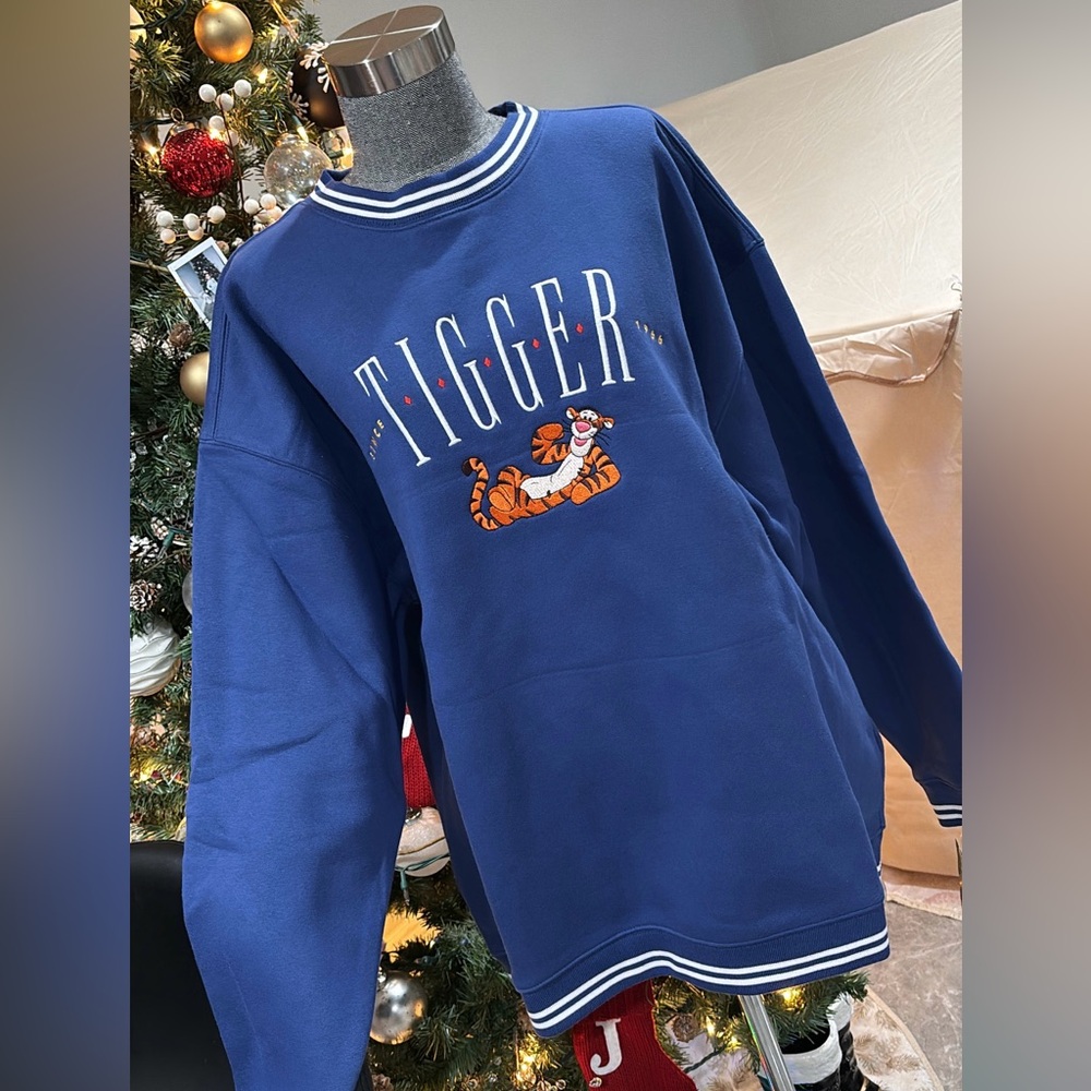 Disneyland Parks Blue Tigger Sweater - NWT!! Size Small & XLarge Available